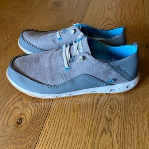Columbia PFG Omni-shield, Omni-grip shoes. Gray and blue. Size 9.5